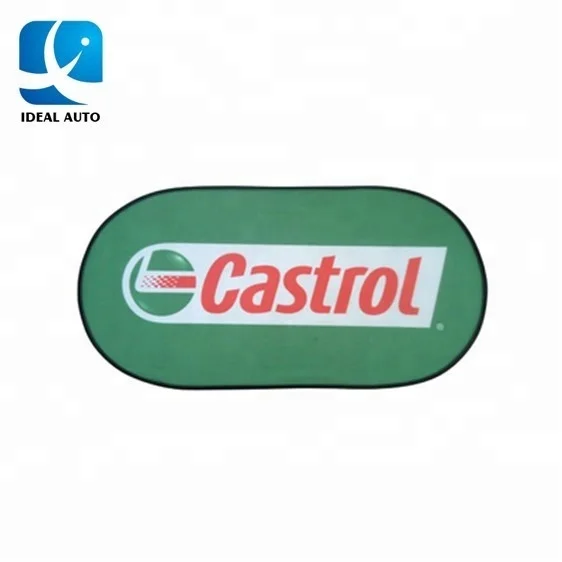 Customized logo printing nylon mesh rear car sun shade