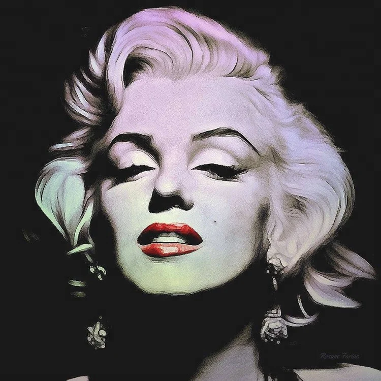 Hand painted Marilyn Monroe famous women head portrait oil paintings by skillful artist