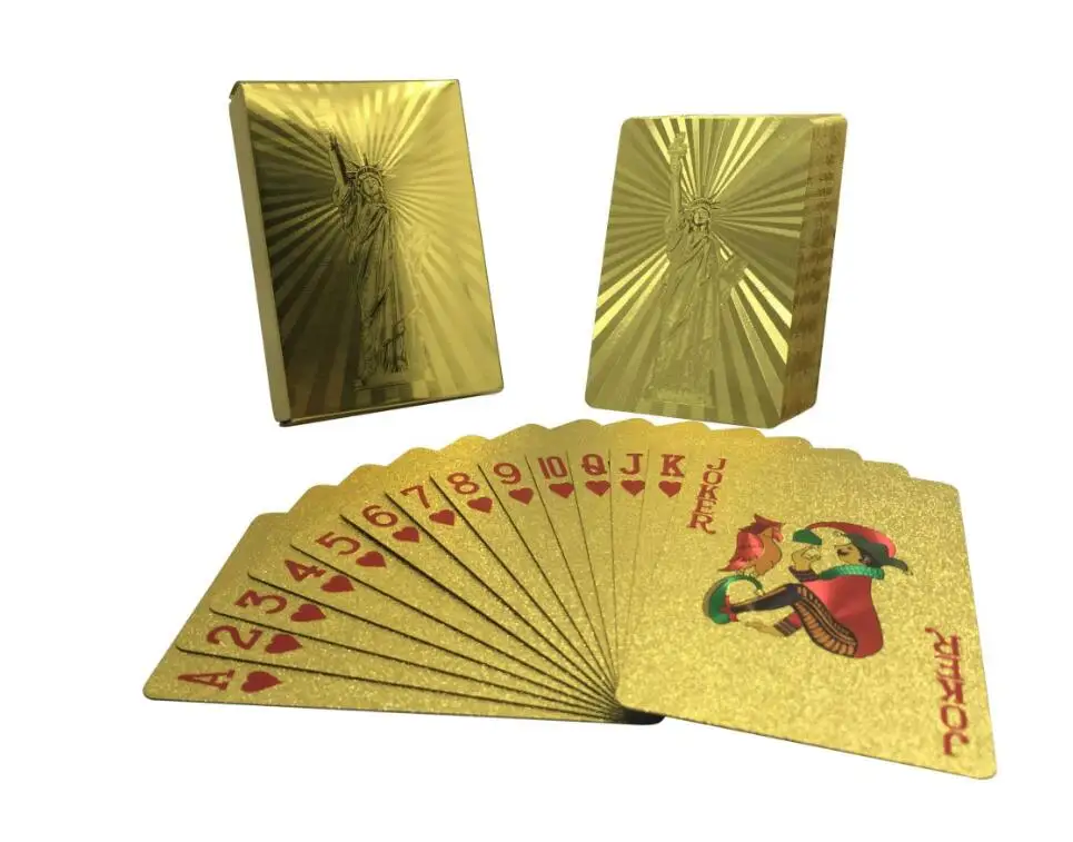 Paper High Quality 24k gold plated playing card