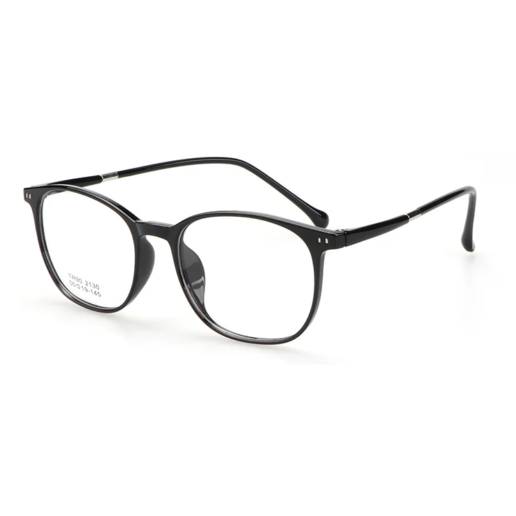 Transparent TR90 Vintage Retro Mens Womens Soft Superlight Square Optical Glasses