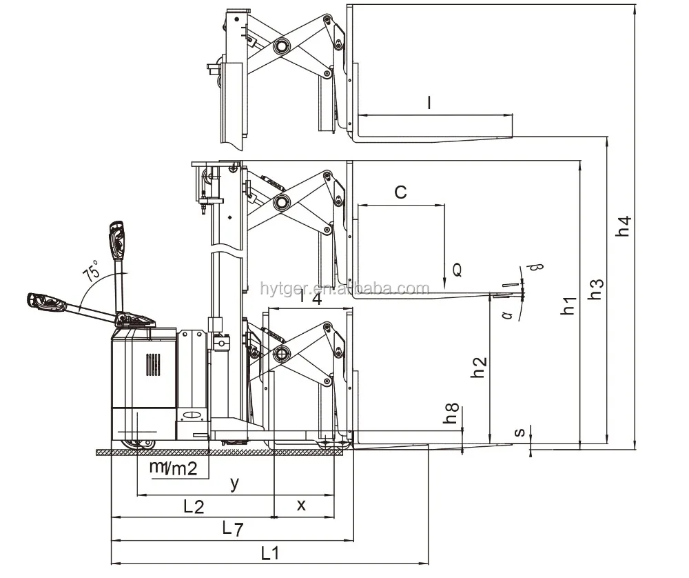1.2Ton Наиболее Популярных Одного Scissor Электрический Ричстакер Зарядное Устройство