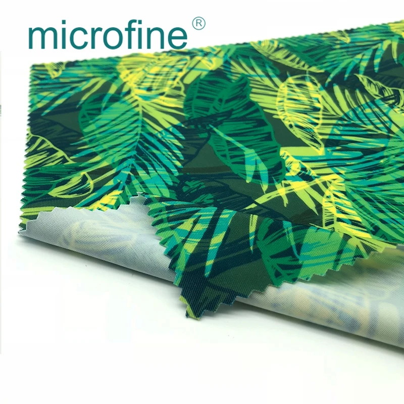 UV Hawaii Custom Printed Maple Leaf Design Swimwear Fabric