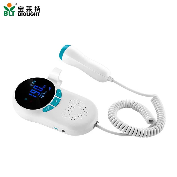 
Cheap Fetal Doppler Monitor / Pocket Fetal Doppler for Baby Heart Rate Measurement 
