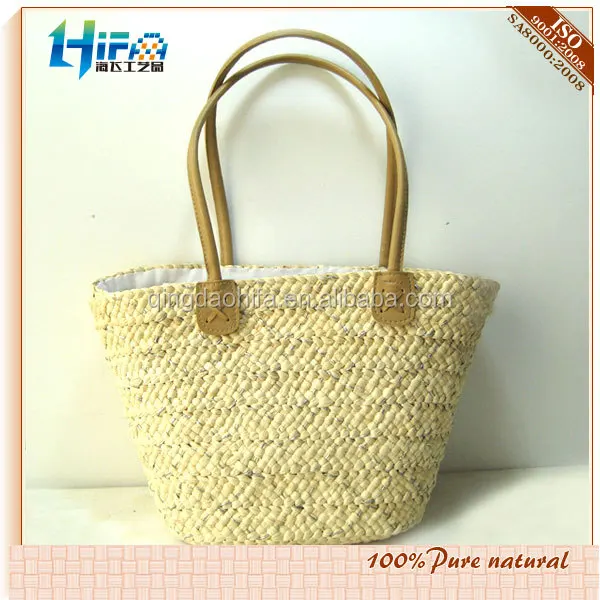
Fashion hand woven straw bag from china 