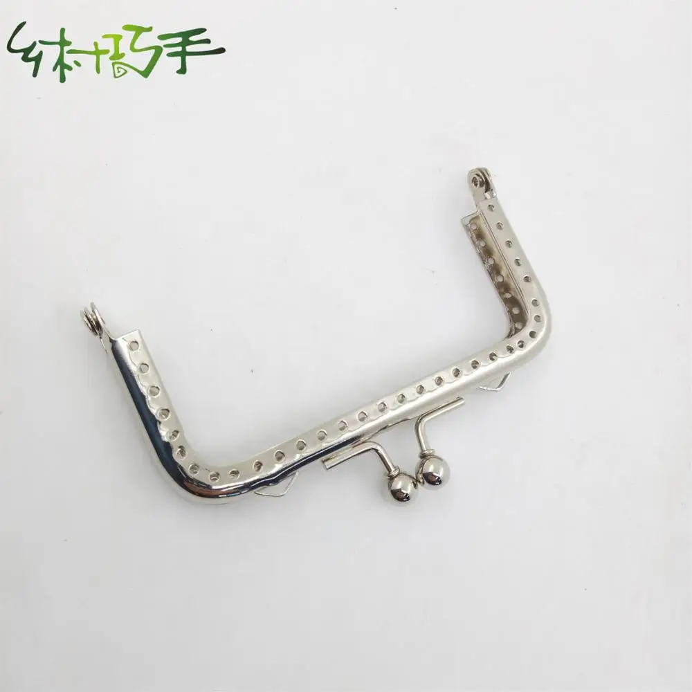 10*5cm  Nickel Metal Clutch Purse Frame Bag Frame Closure Hardware