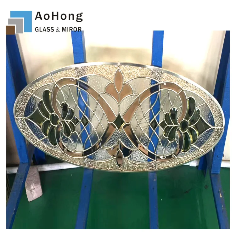 Decorative door glass oval , Door Glass Inserts