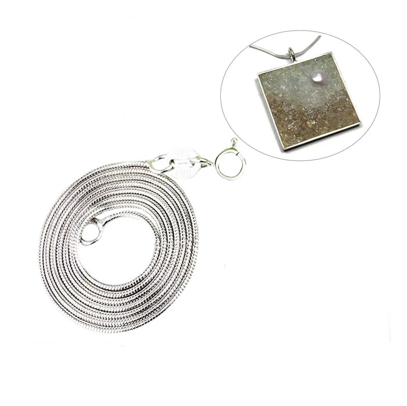 Beadsnice ID 28722 925 sterling jewelry wholesale Italian 1mm snake chain 18inch silver necklace