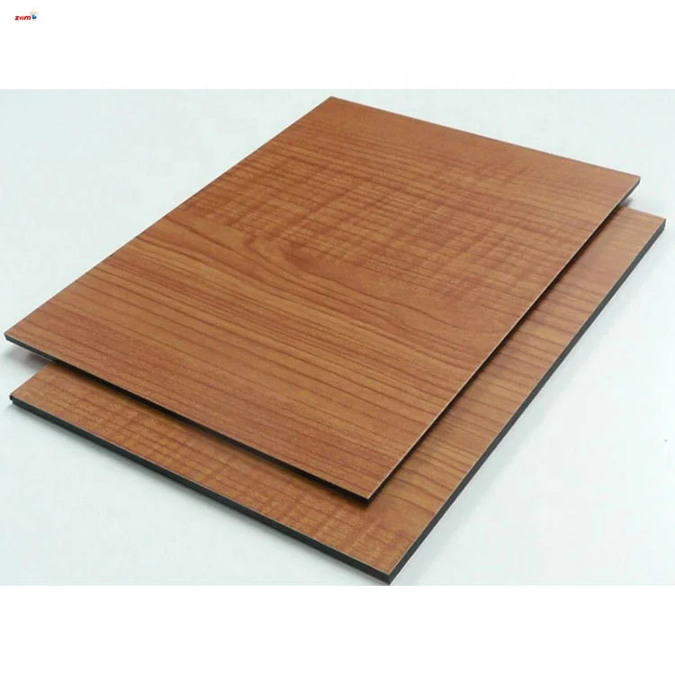 ACP  facade roof color aluminum composite panel materials exterior wood wall cladding