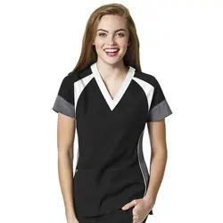New Style Fashionable Nurse Uniform Design Nurse Scrub Top