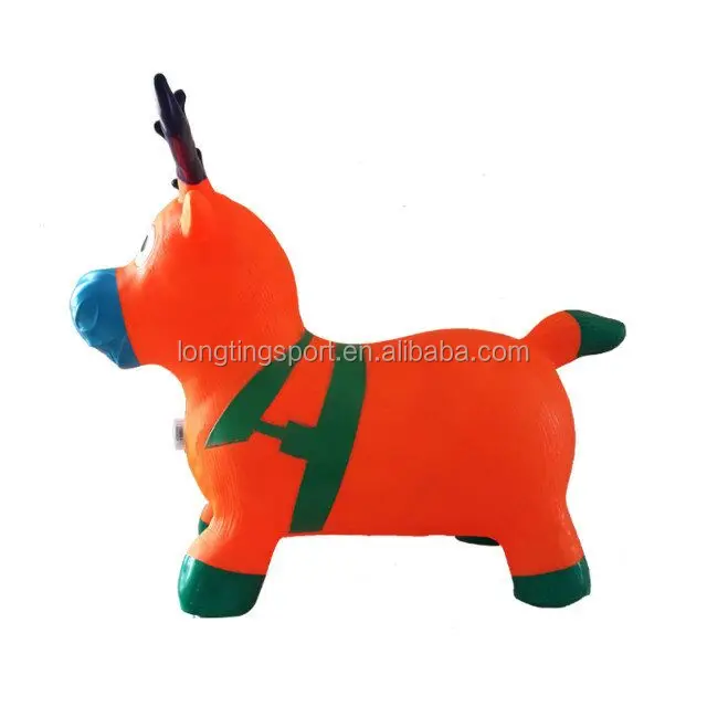 
Pvc Moose jumping toy hopper jumping bouncy animal for sale 