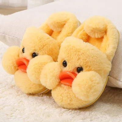 Симпатичные Мультяшные детские тапочки в теплый дом зимой