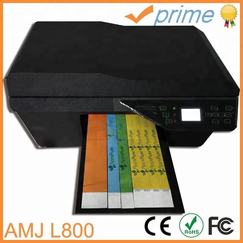 Professional AMJ L800 tyvek wristband bracelet printer for event wedding party promotion festival nightclub sport celebration