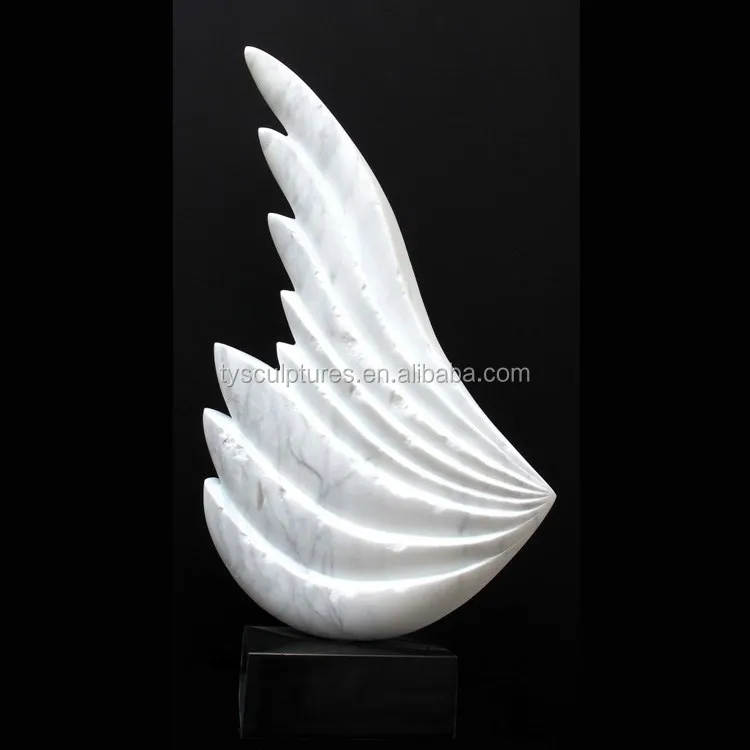 Interior decorative abstract small statue limestone indoor sculpture
