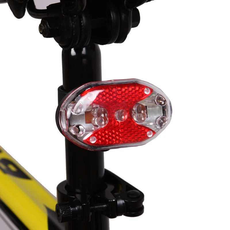 Outdoor Waterproof Anti Fog 9 LED Color Ring Flashing Cycling Bike Warning Rear Tail Light