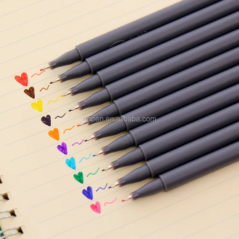 Wholesales Professional 10 colors plastic fine liner pen Sketch Drawing Pen