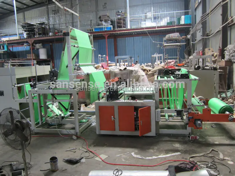 RLD 1300 String Ribbon Rolling Garbage Bag Making Machine Without Paper Core   Trash Bag On Roll Making Machine