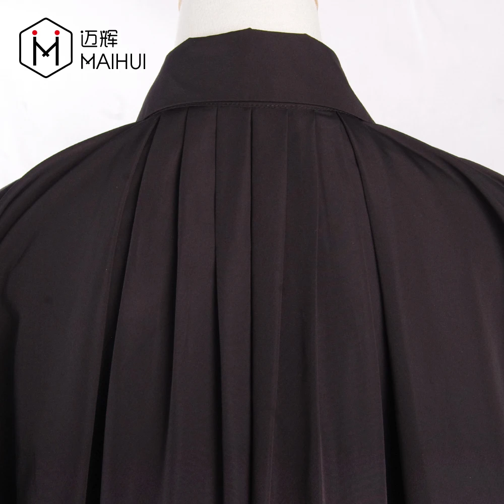 Black Cloak Gothic Dark Mysterious Halloween Costumes Trench Coat