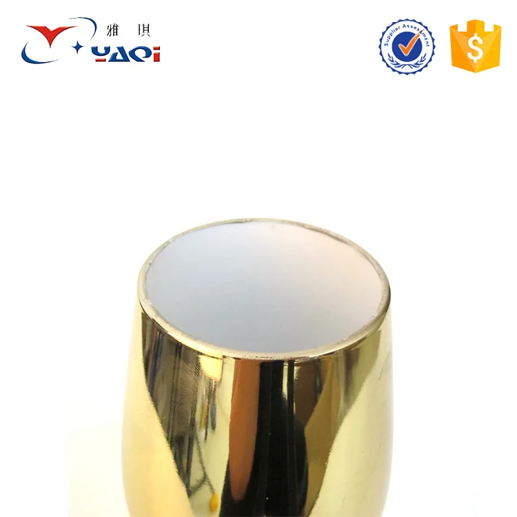 Stocked cheap acrylic plastic champagne flutes gold wholesale