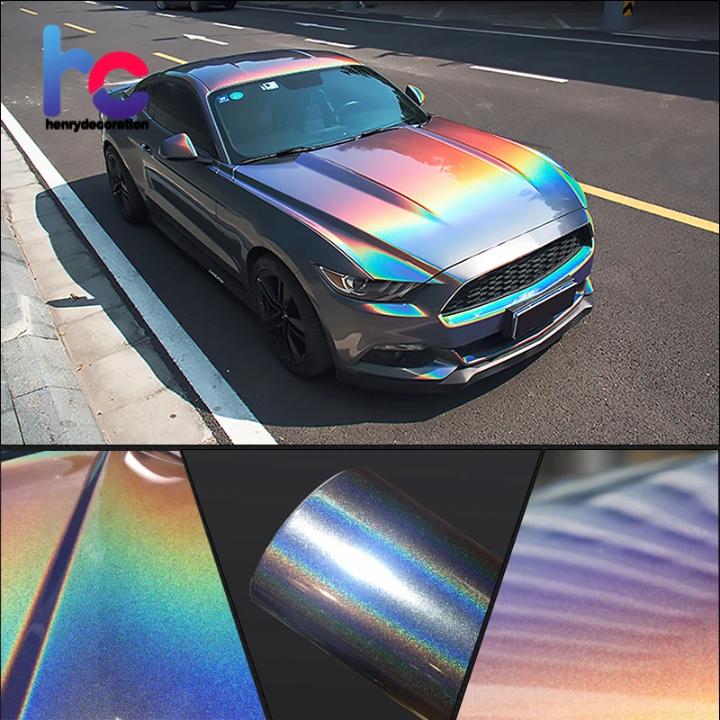 Color Changing Film Laser Color Tint Films For Car Cars Exterior Vinyl Wrap Vehicle sticker