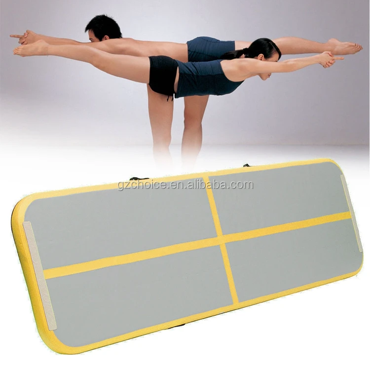 China Factory Cheap Dwf Material Gymnastics Tumbling Mat Inflatable air Track Yoga for Sale