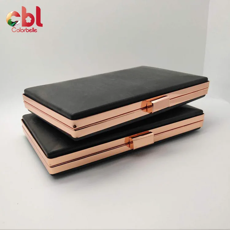 
Handbag hardware bag accessories metal box clutch frame purse frame with plastic shell 