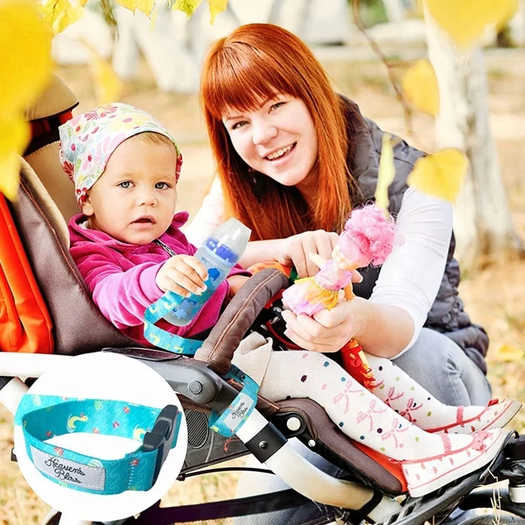 Factory custom made polyester toy leash baby feeding water bottle holder