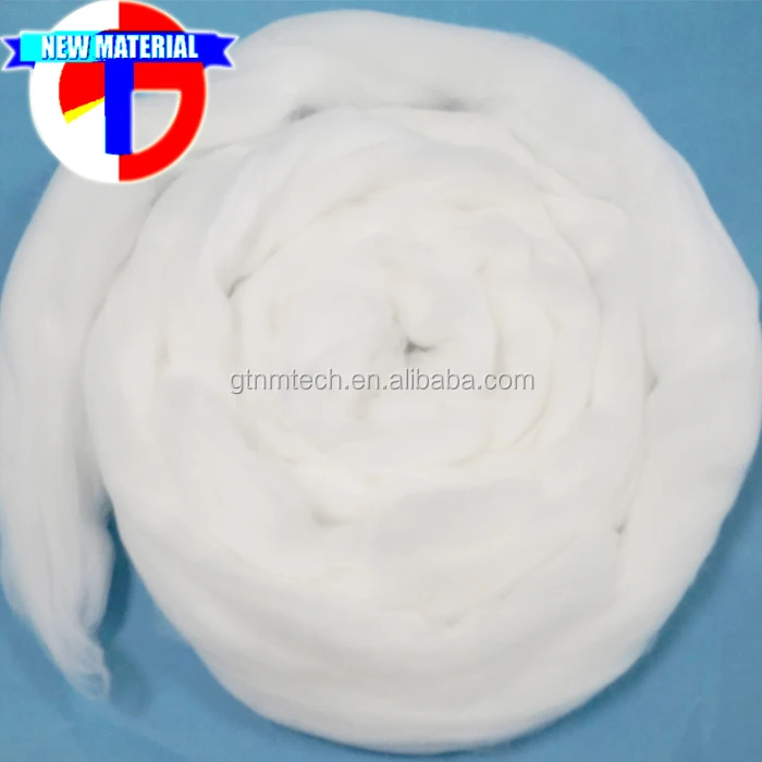 
High Bulky 100% Virgin Polyester Fiber Tops 3Dx88mm Oekotex certificate Raw White Polyester Top 
