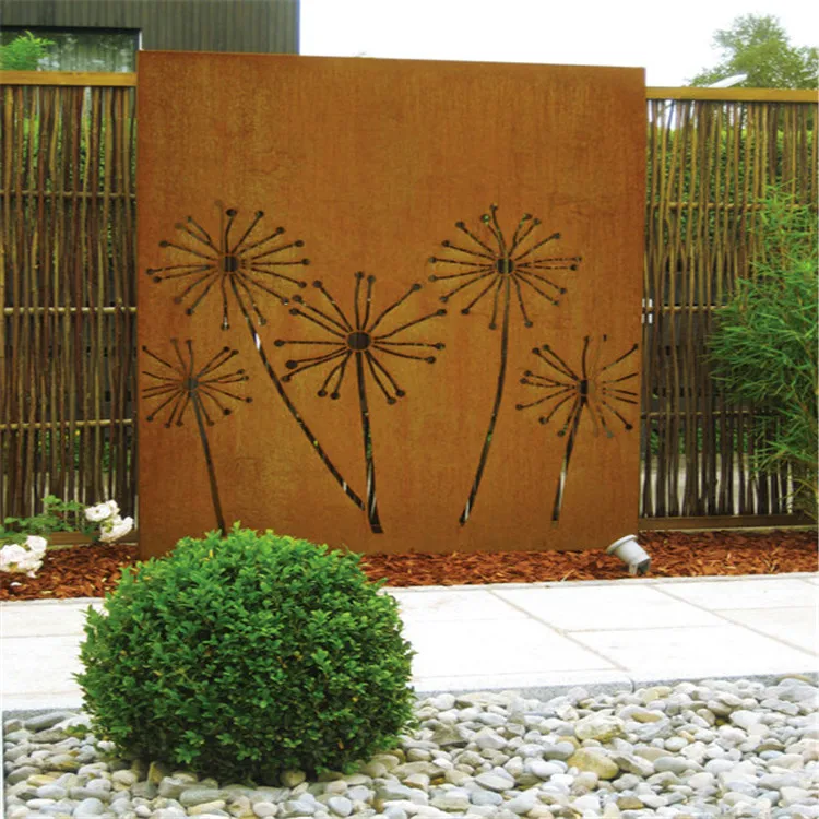 Antique Corten Steel Screens For Home & Garden Decoration Metal Screen Antique Folding Screens