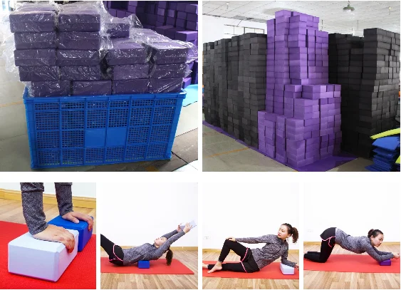 Customized weight print logo yoga eva foam block/brick with fitness 120g 150g 180g 200g