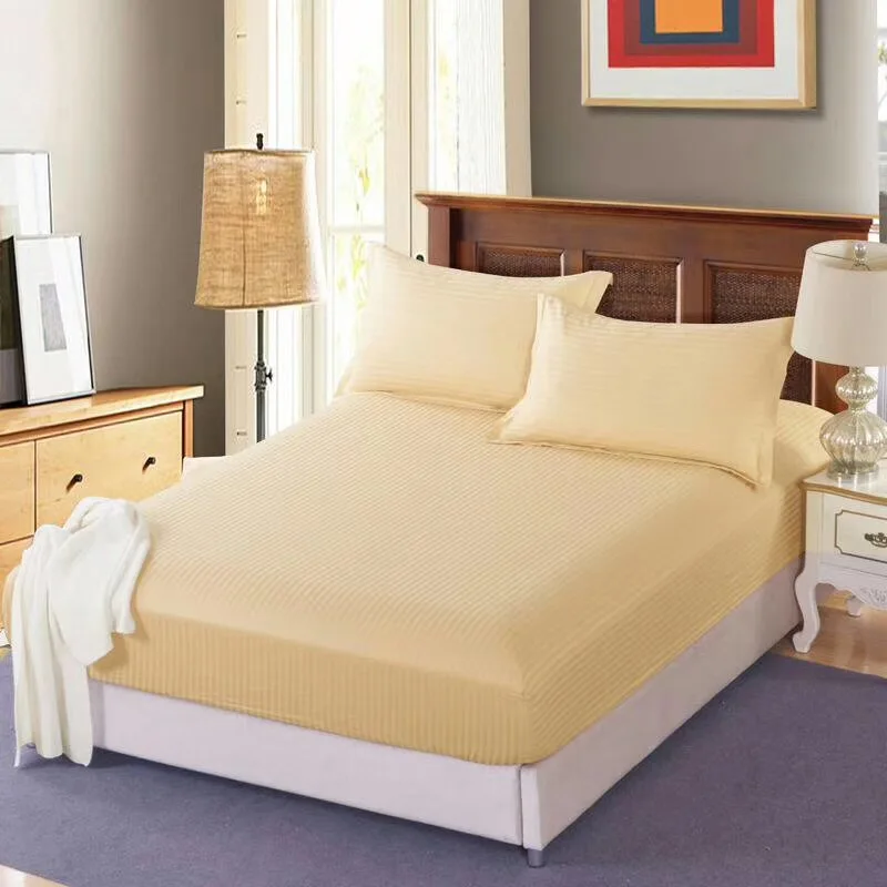 100% cotton 40*40s 110*70  stripe five star hotel bedlinen bedding sets customized