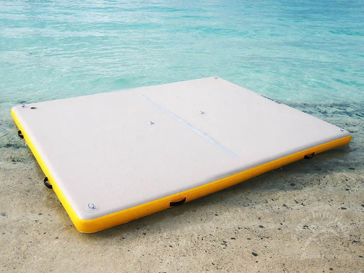 2019 Cool Design Amusement Inflatable Water Floating Lounge Dock Platform Island for Kids and Adults