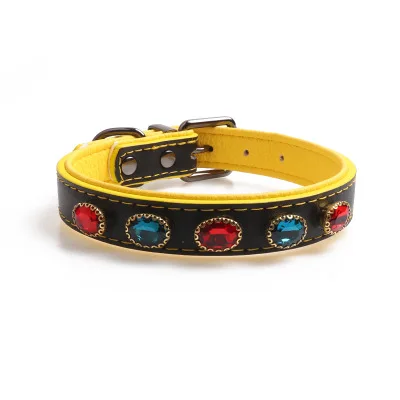 JXANRY Pet Collar Medium and Large Dogs Gemstone collar Adjustable Dog Collar Manufacturer Direct Sales Pet Supplier