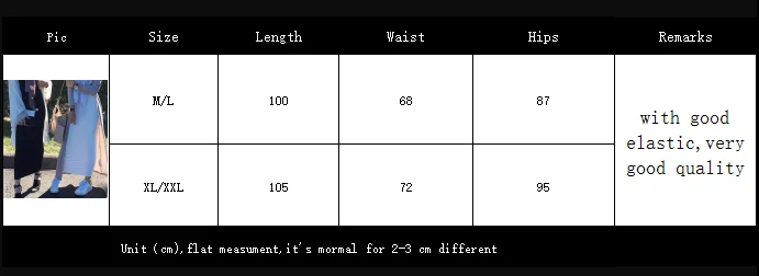 Muslim Fashion Cotton Knitted Brushed Thicken Pack Hips Islamic Women Pencil Skirt Elegant Long Bandage Clothing Ankle-Length