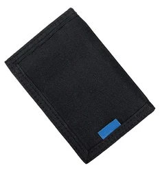 New Mens Canvas Trifold Leather Wallets for Boys Purse with id window