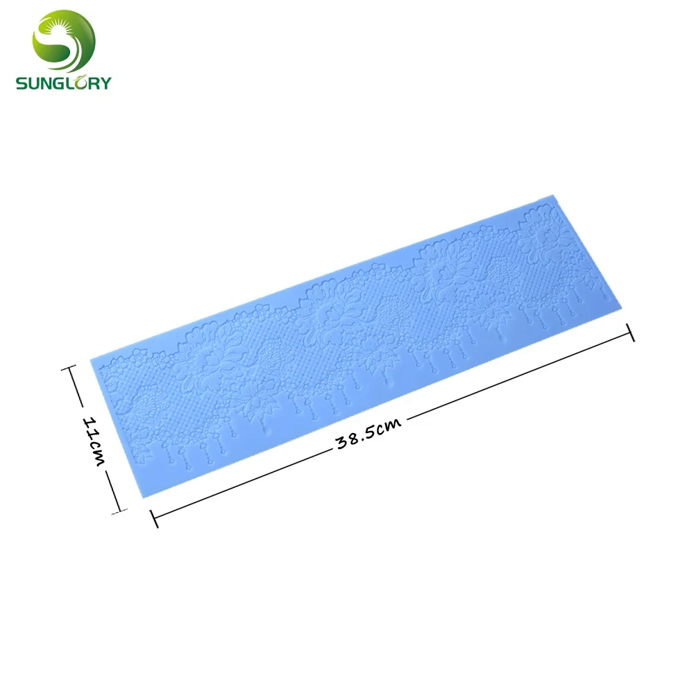 Wedding Decoration Flower Silicone Lace Mat Sugar Craft Cake Fondant Lace Mold Chocolate Gumpaste Molds For Baking Tools Kitchen