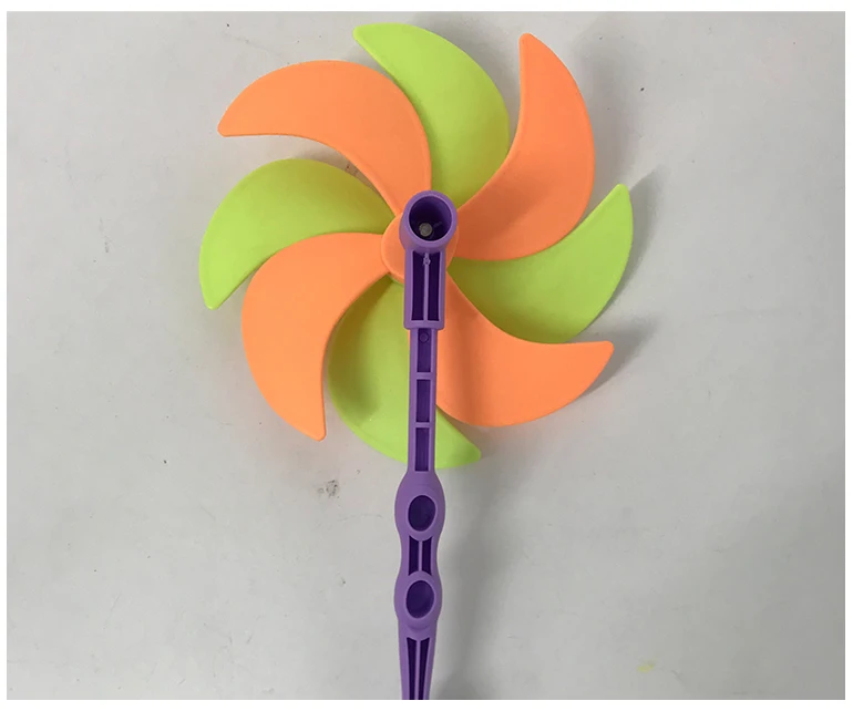 Colourful beach windmills plastic toy windmill for kids