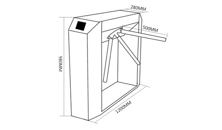 RFID-карта и считыватель отпечатков пальцев штатив турникет 304 нержавеющая сталь