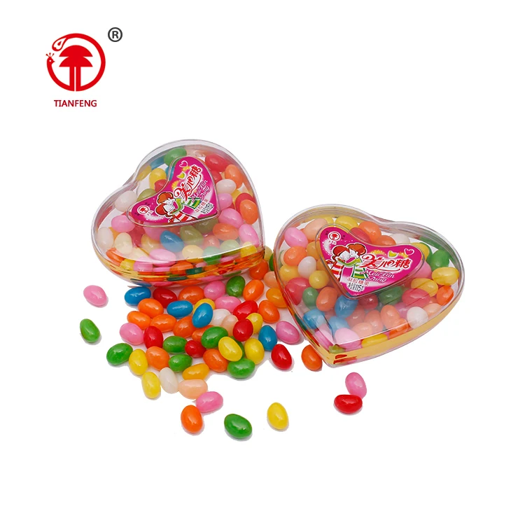 Wholesale heart candy shaped box wedding favors gifts heart fruity candy jelly bean