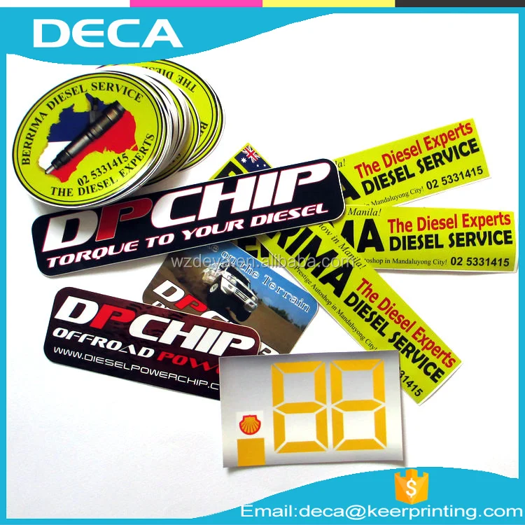 China Supplier Custom Waterproof PVC Label Sticker Personalized Plastic Brand Logo Printing