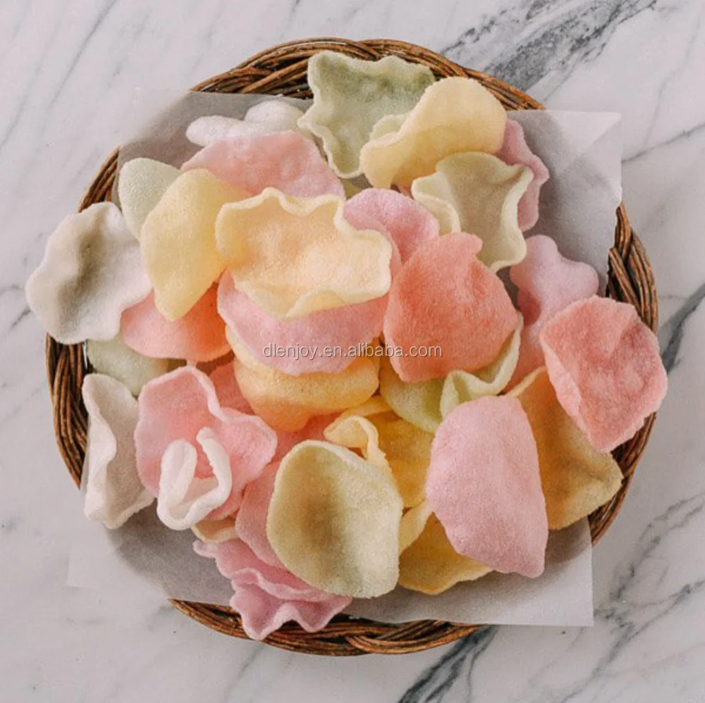 China Factory Hot Sell 227g Packing dried colored prawn crackers
