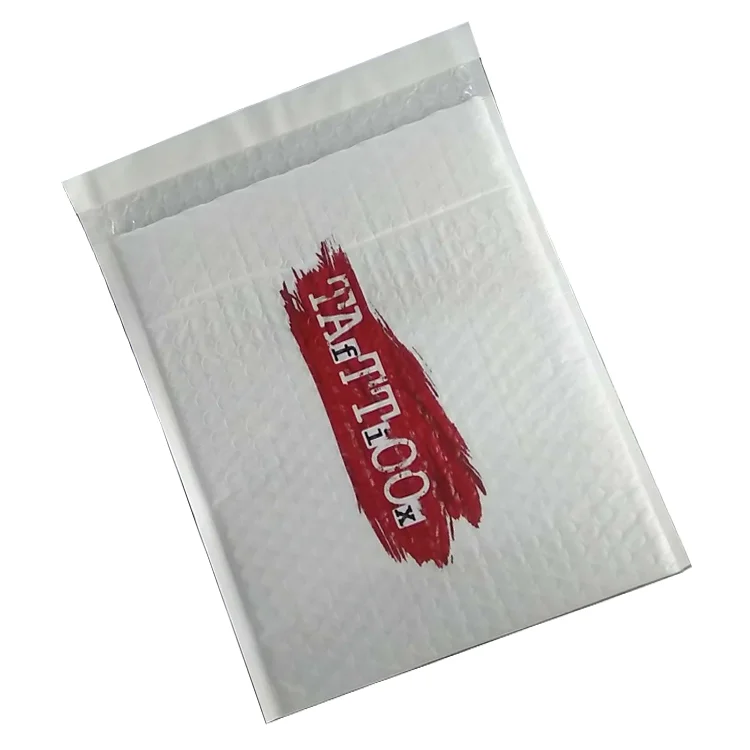 A4 size Custom printed wholesale waterproof plastic air padded envelopes pe poly bubble mailer for shop