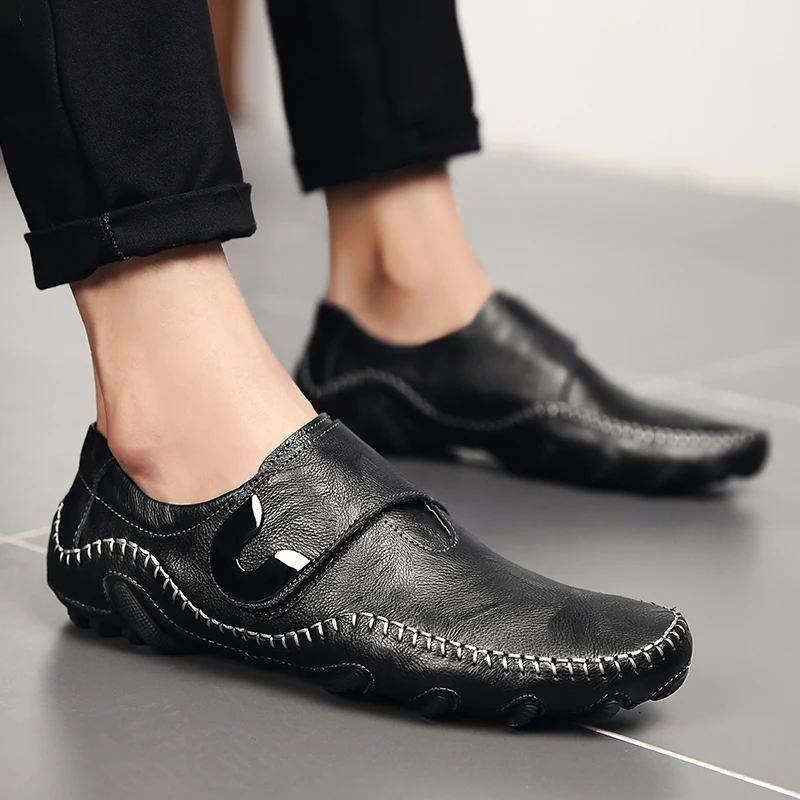 
New style casual shoes for men soft driving shoes rubber sole 