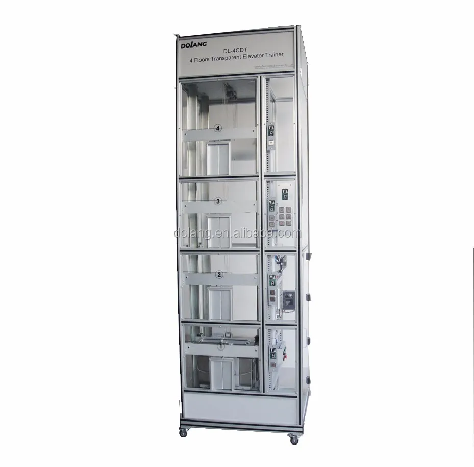 DLLY-4CDT Transparent Four Floor Elevator Trainer Didactic Educational Electric Lift Training Model