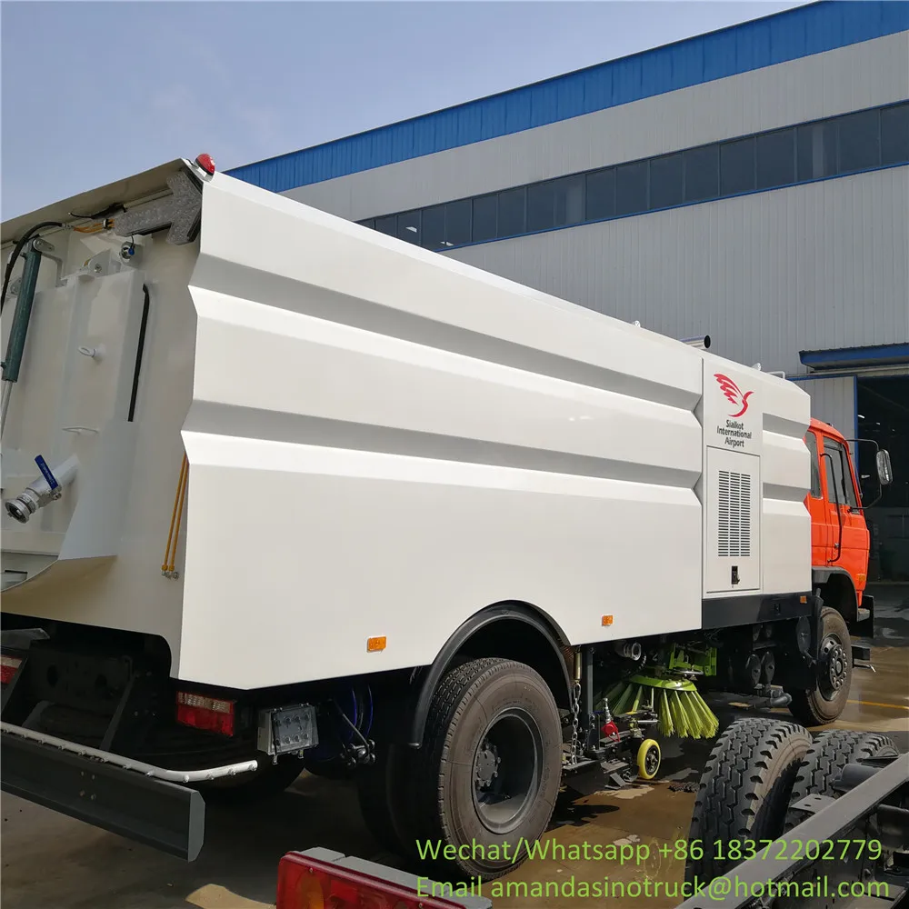 Chengli new brand dongfeng 4x2 right hand drive 15cbm  airport sweeper truck