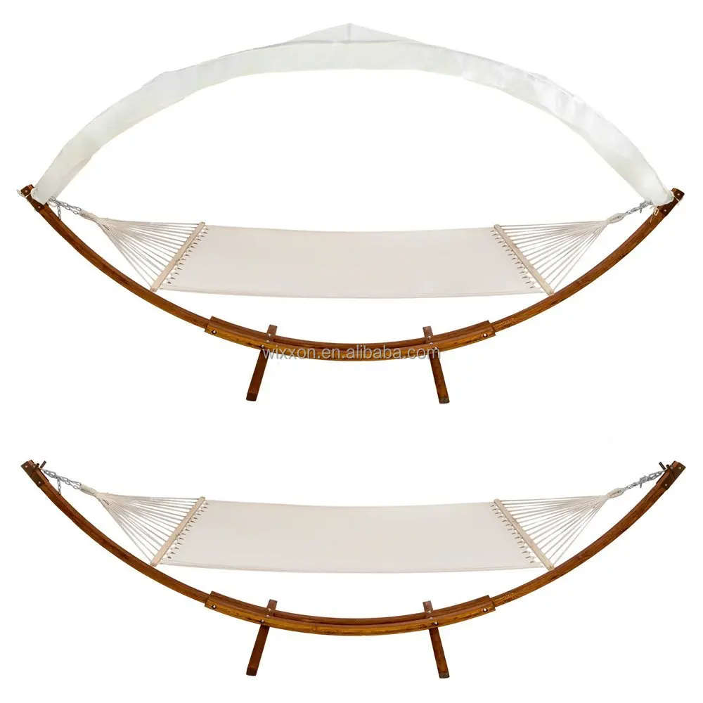 
KD Design Garden Wooden Patio Hanging Foot Hammock 