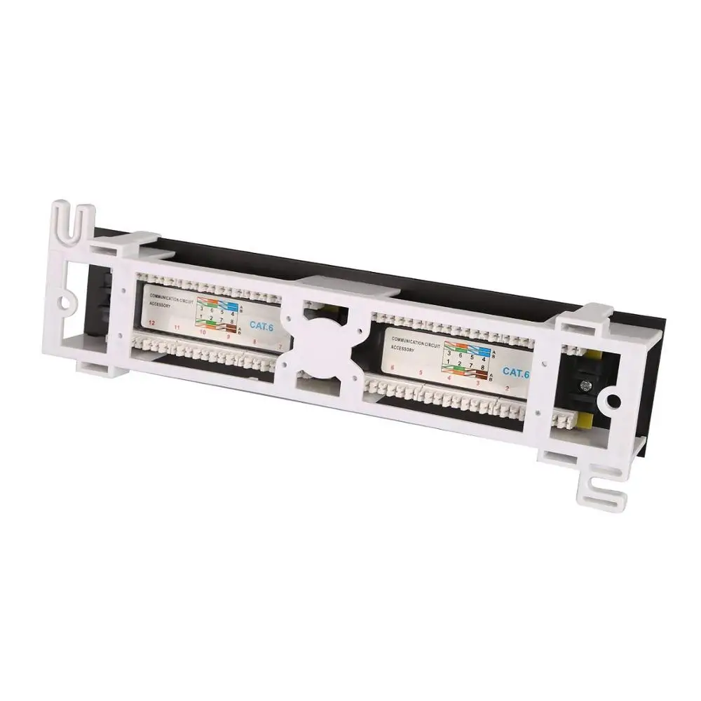  Патч-панель настенная cat6 cat5e cat6a utp 12 портов с