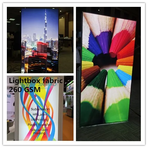
matte direct printing fabric Latex/UV/ECO-SOLVENT printing light box fabric 