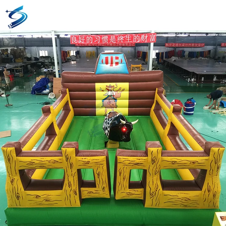 Хорошая цена надувной коврик в форме бульфайтинга для спортивных игр механический Родео Булл продажи