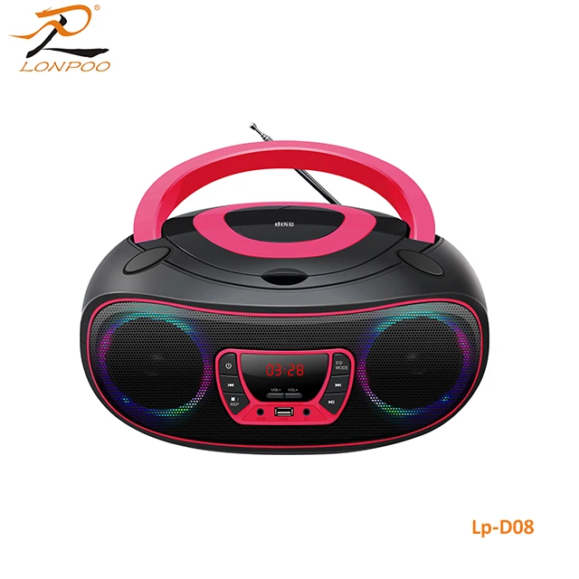 The best quality CD player boombox mini combo system with bt usb and different color
