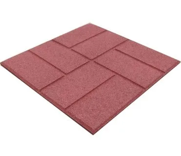 Wearing-resistant rubber tile